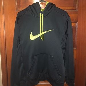 Men’s Nike Dri-Fit Therma Fit Hoodie Black Green